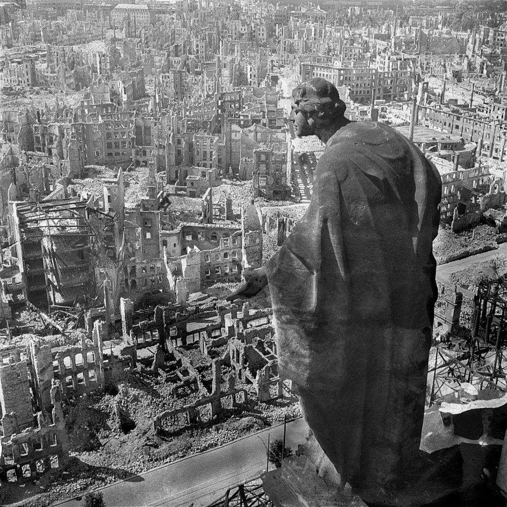 What is considered to be the most destructive single bombing raid during World War II (and ever)? (Photo does not necessarily depict the correct answer.)