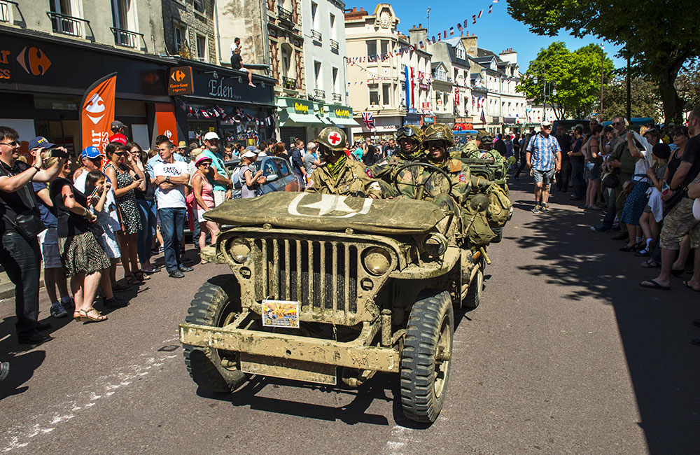 Anniversary march in Carentan Anniversary march in Carentan
