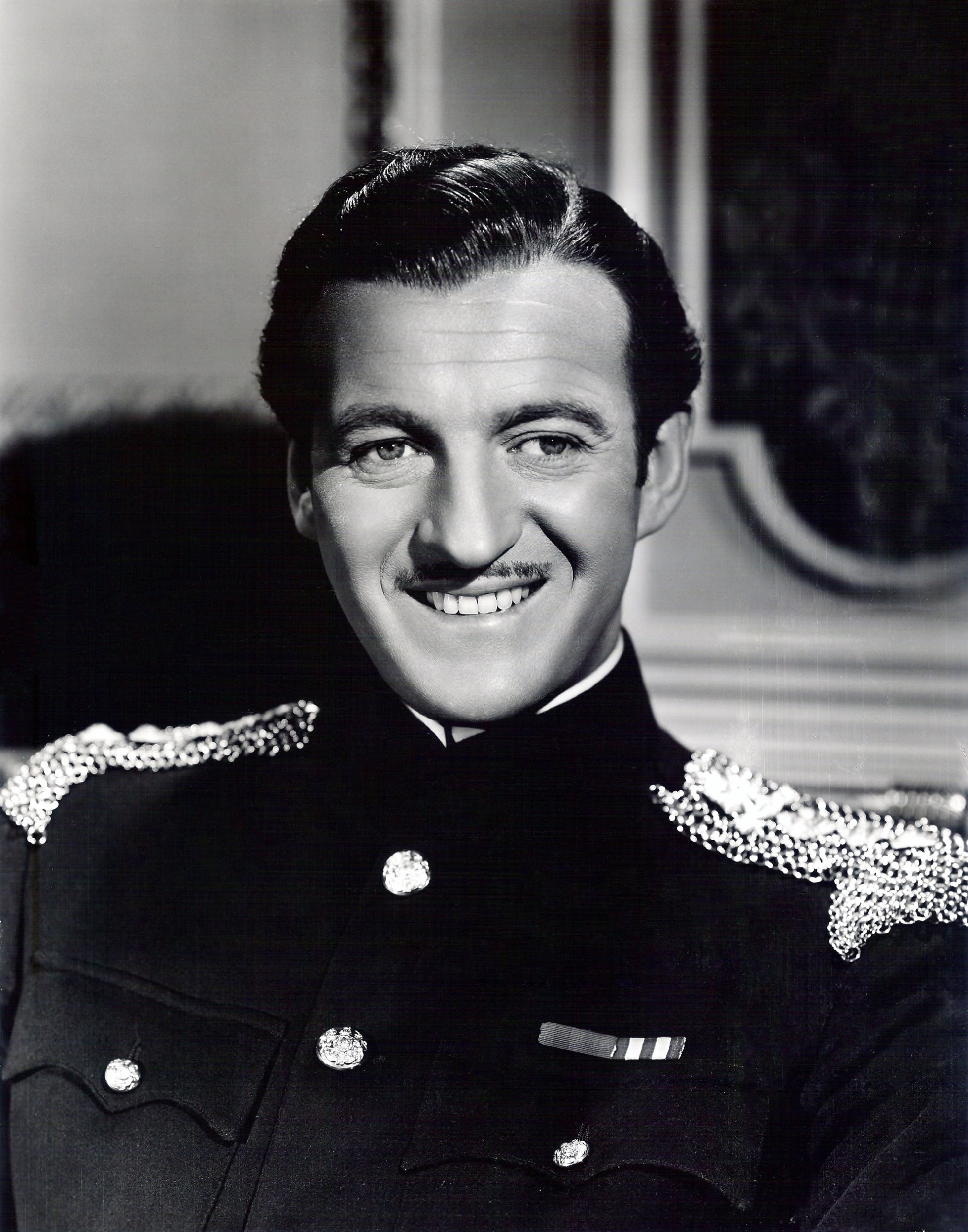 What did British movie star David Niven do during World War II?