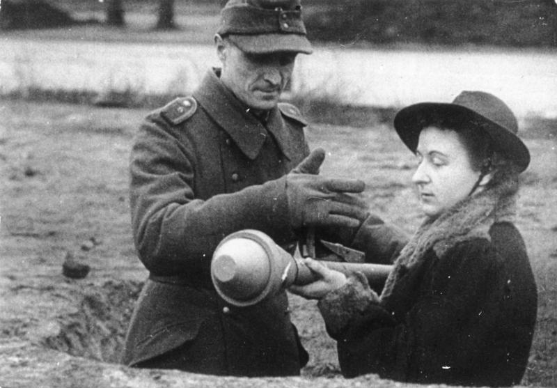 What was the name of a conscripted militia force in Nazi Germany in the late years of World War II?