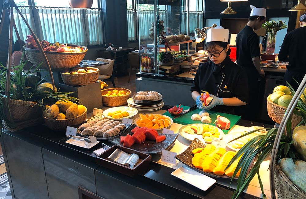 Hotel breakfast in Saigon Hotel breakfast in Saigon