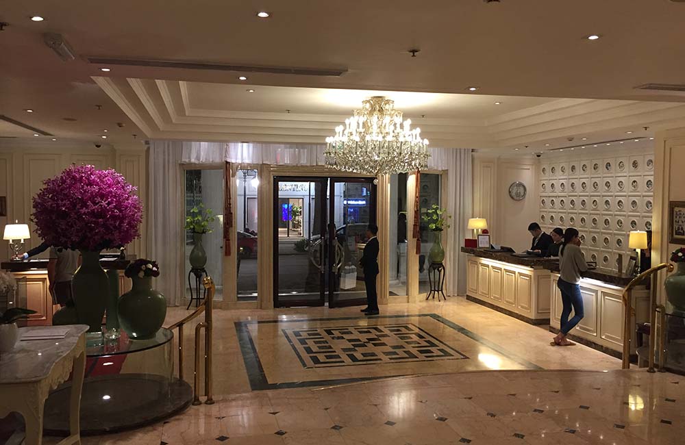 Hotel reception in Vietnam Hotel reception in Vietnam