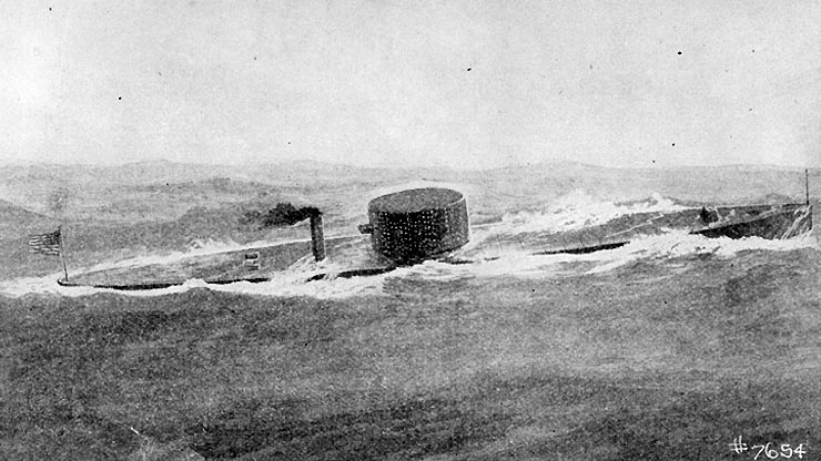 What were “monitor” ships before and during World War II? (The picture depicts USS Monitor of the Civil War, NOT the World War II ships.)