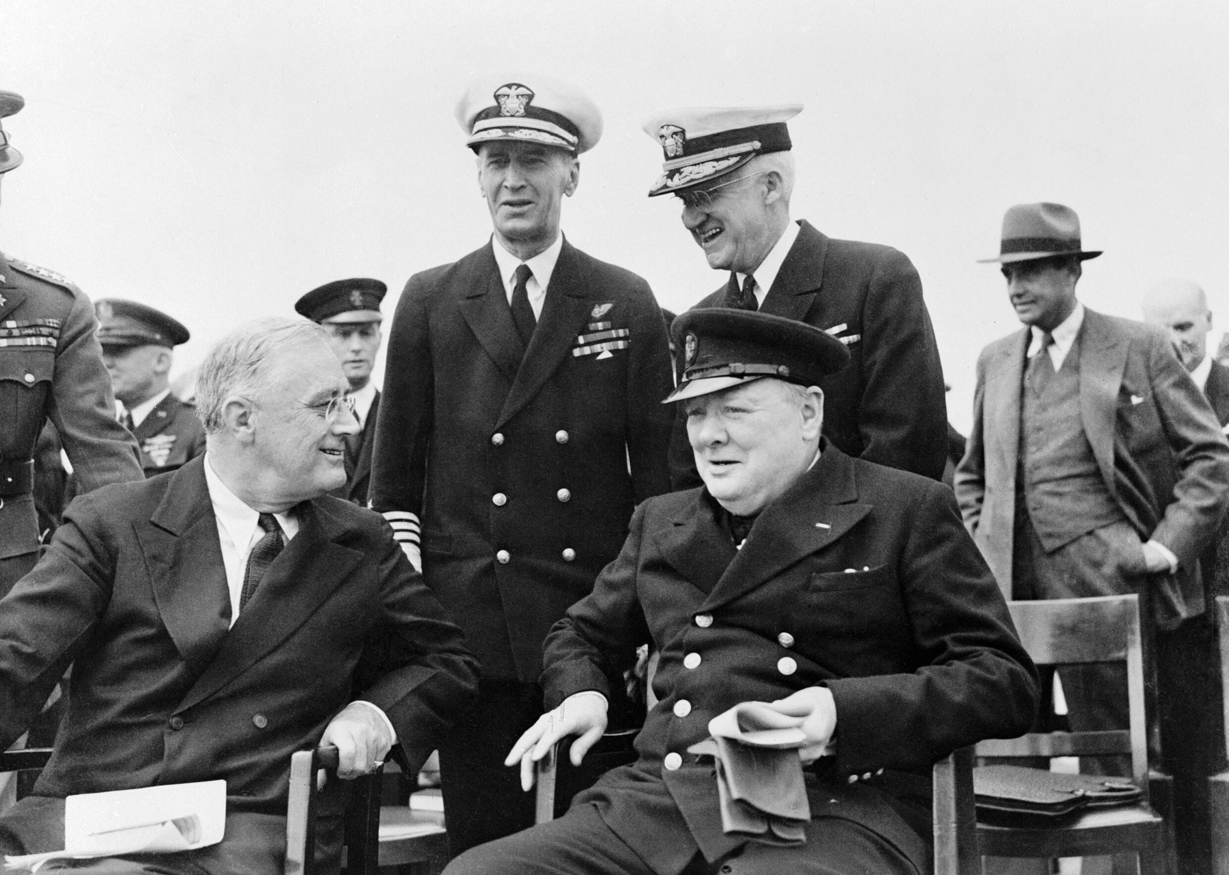 Which of the Allied World War II conferences was codenamed RIVIERA? (Photo does not necessarily depict the correct answer.)