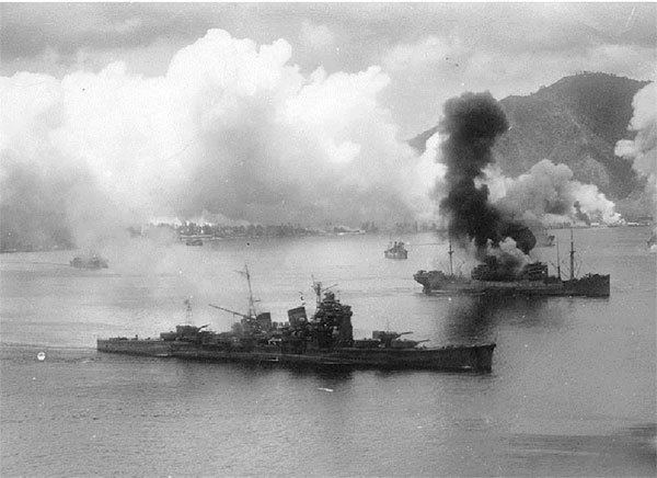 Which of the following naval battles in the Pacific was won by Japan?