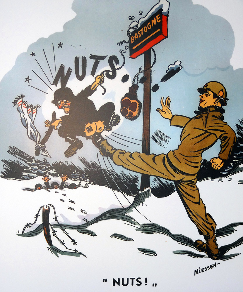 Which American commander did famously reply to a German demand for surrender with 