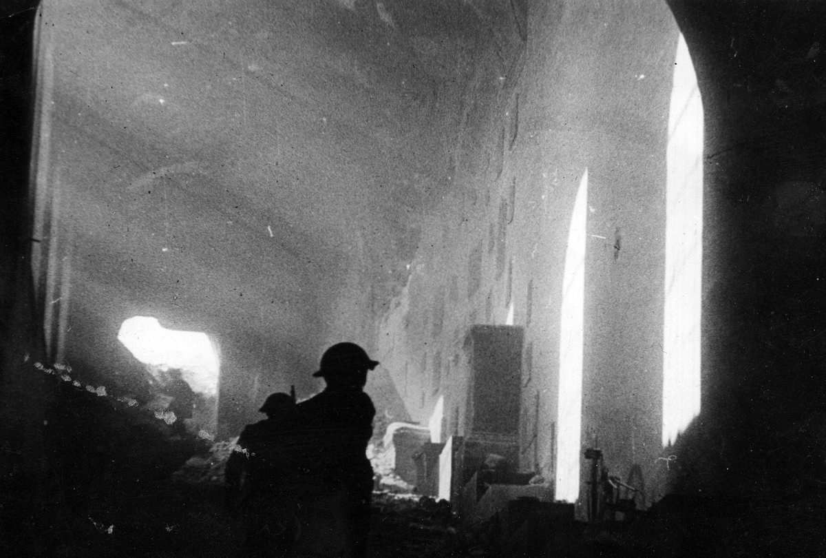 The mountaintop abbey of Monte Cassino in Italy was famously destroyed by Allied bombers during the war. From a military perspective, why was the bombing counterproductive? 